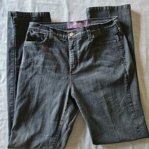 Not Your Daughter's Jeans Women's 12 Medium Wash Straight Leg Embellished Pocket